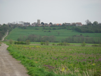 Track to reserve leading down from Alkborough village