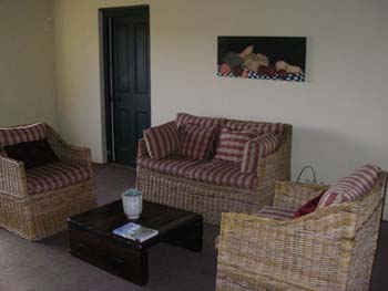 About a third of the lounge at The Cottage B&B De Hoop