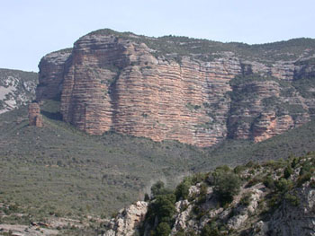 Rock formation near Vadiello Dam