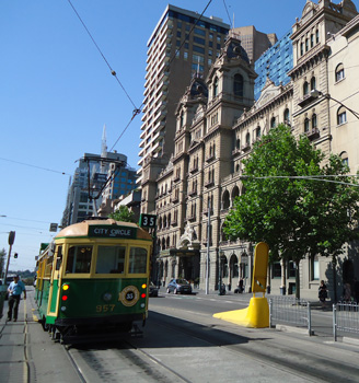 Melbourne city tram