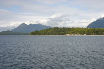 Heading out towards Clayoqout Sound Tofino