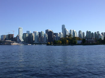 Vancouver skyline from Stanley Park