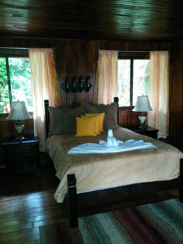 Our very spacious room at Rancho Naturalista