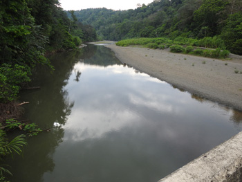 Rio Rincon view from road bridge