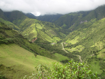 View near Tandayapa and Nono-Mindo Road