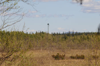 Russian Border Post - I'm sure there was someone up there watching us with binoculars watching them with binoculars