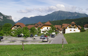 Our apartment was the penthouse at the opposite end of the building on the right