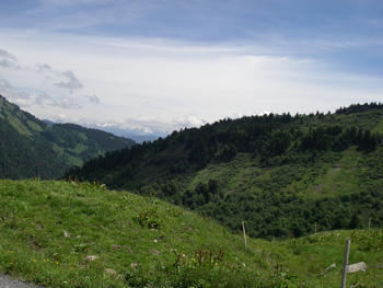 View from just below the summit at Col de l'Arpettaz