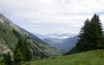 View from the summit of Col de la Colombière