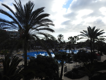View from our room at the Hotel - Elba Carlota, Caleta de Fuste