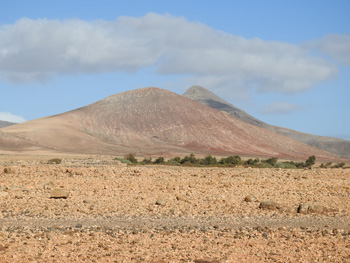 Typical island scenery - Hills and plains near Los Molinos reservoir