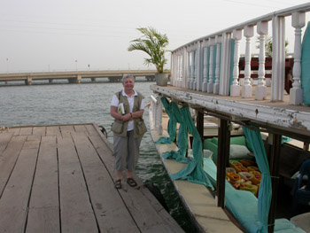 Judy with the boat