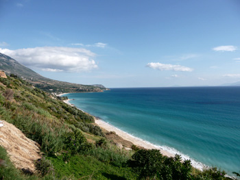 Lourdas beach - haunt of Sparrowhawks