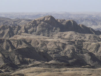 Lunar landscape on the Welwitschia drive