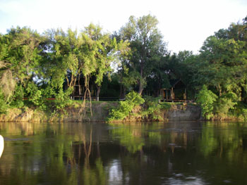 Xaro Lodge from the Okavango