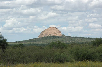 Inselberg en route from Waterberg to Windhoek