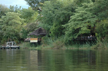 Observation decks at Mahangu Safari Lodge