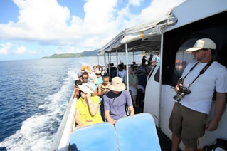 Ferry to La Digue Island