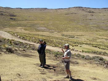 Stewart with Stephan and Oji in Lesotho