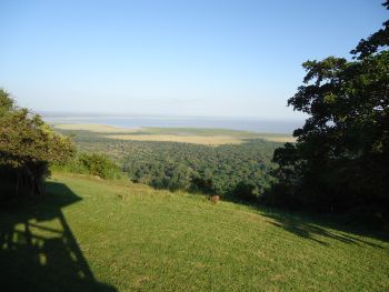 Lake Manyara seen from the Wildlife Lodge