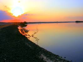 Sunrise at Khor Kalba